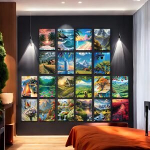 Colorful and Serene Outdoor Wall Decor Assortment