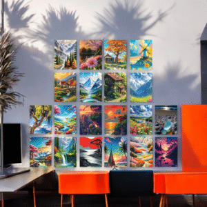 Bright and Diverse Illustrated Home & Nature Wall Art
