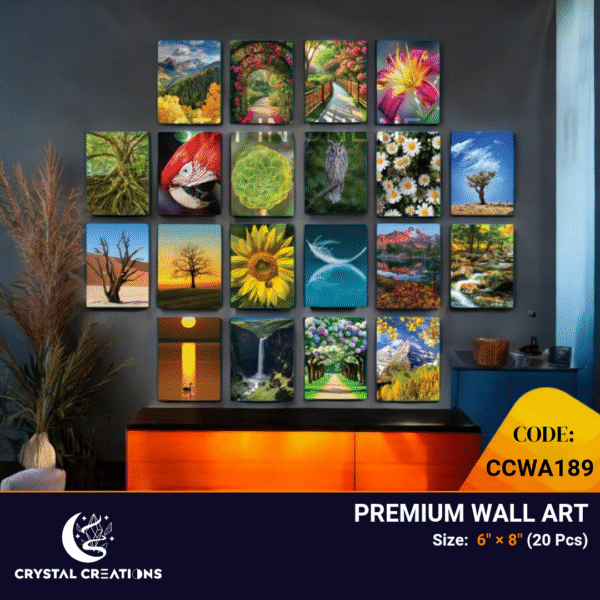 Colorful Nature Theme Gallery Wall