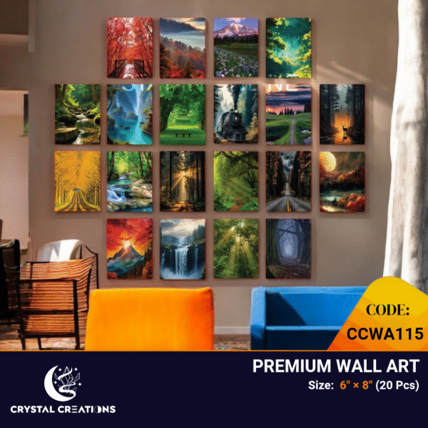 Colorful Forest & Landscape Theme Gallery Wall