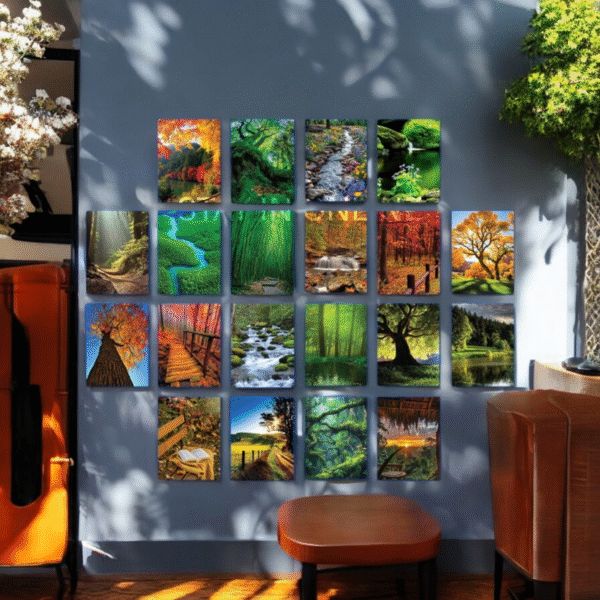Bright and Diverse Illustrated Forest & Nature Wall Art