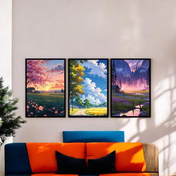 Beautiful and Calming Seasonal Landscape Wall Art