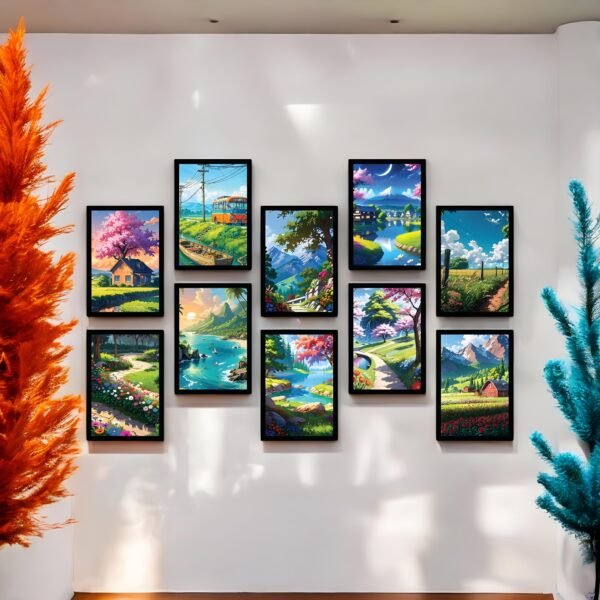 Bright and Diverse Illustrated Home & Nature Wall Art