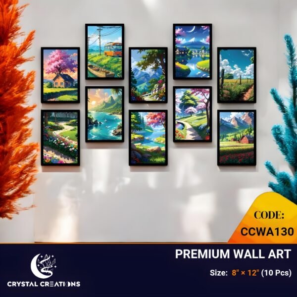 Bright and Diverse Illustrated Home & Nature Wall Art