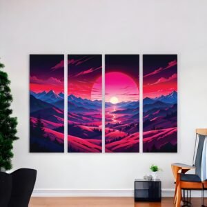 Ethereal Expanse Vibrant Alien Canvas