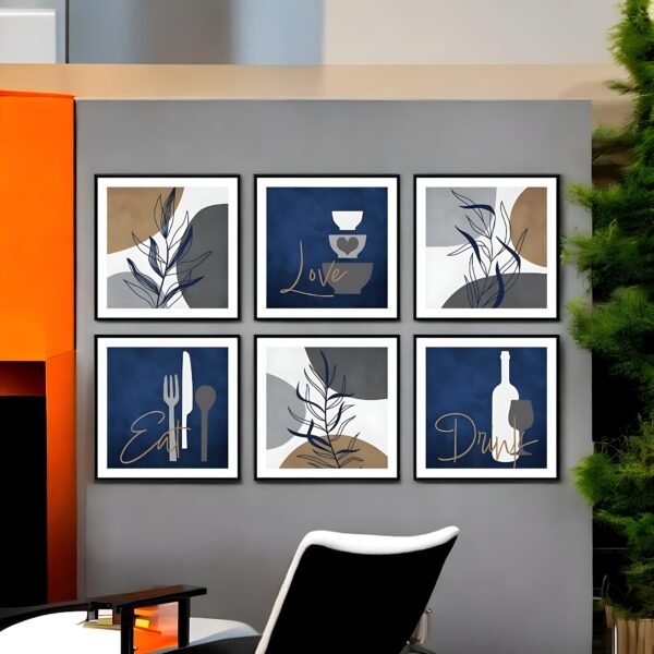Stylish Kitchen & Dining Gallery Wall Decor