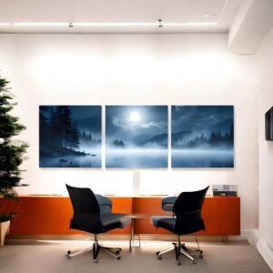 Captivating Moonlit Landscape Theme Gallery