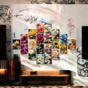 Petal Patchwork Display