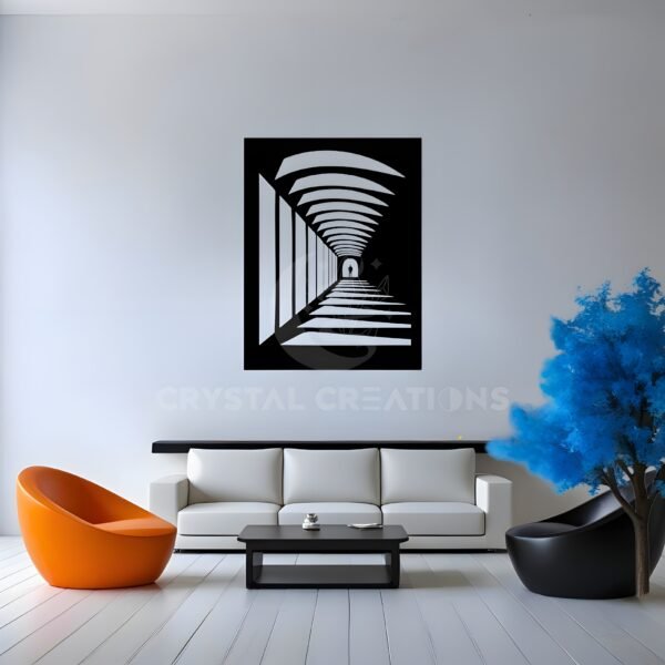 The Infinite Path Portal to Silence – Metal Wall Art