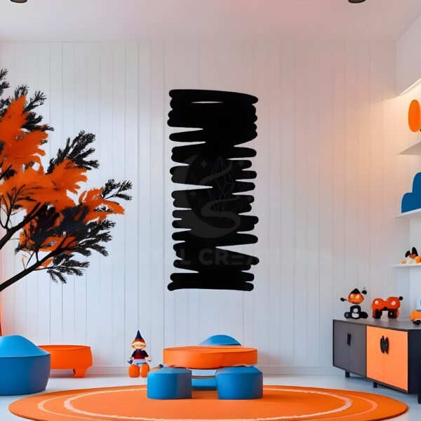Shadow Sketch – Modern Abstract Panel – Metal Wall ART