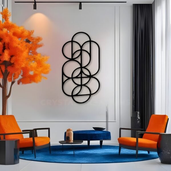Circle Logic – Minimal Wall Geometry – Metal Wall ART