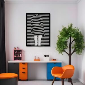 Unlined Beauty – A Study in Form – Metal Wall ART