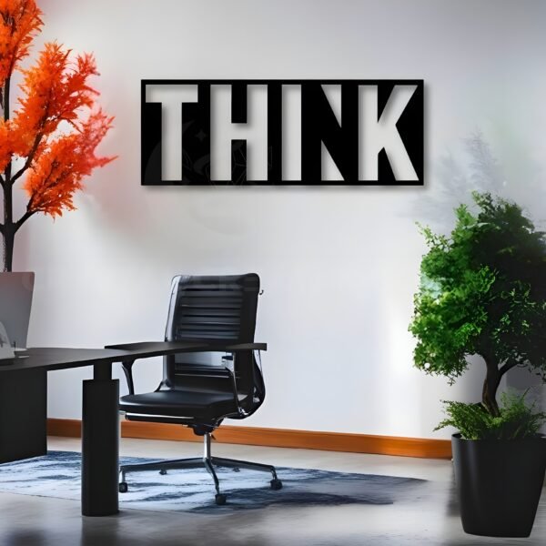 THINK Metal Art – Bold Statement Piece