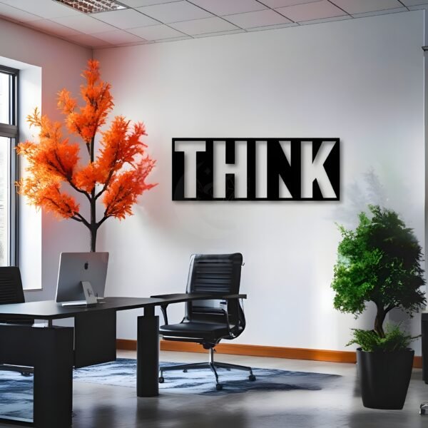 THINK Metal Art – Bold Statement Piece