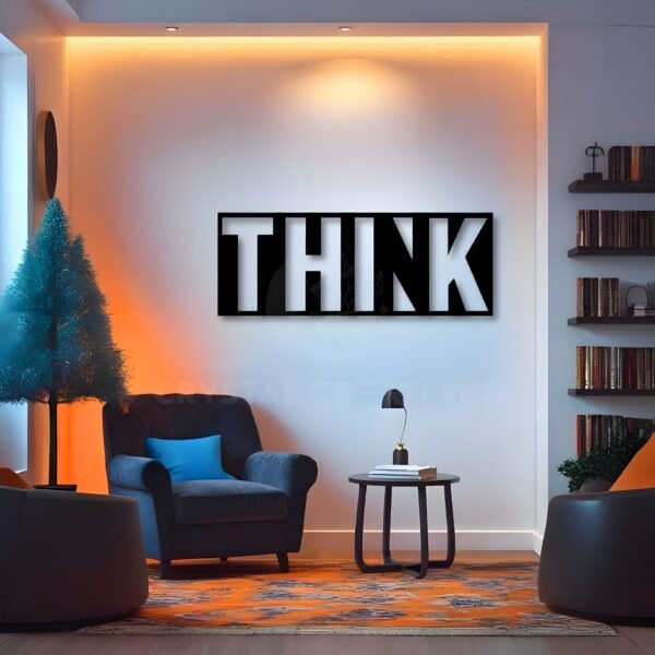 THINK Metal Art – Bold Statement Piece