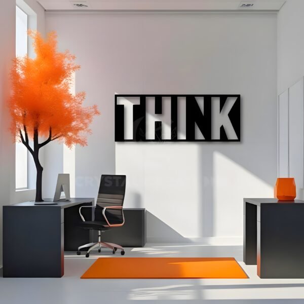 THINK Metal Art – Bold Statement Piece
