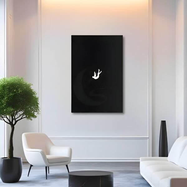 The Fall Into Thought - Metal Wall Art