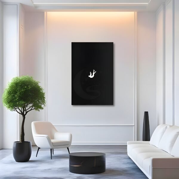 The Fall Into Thought - Metal Wall Art