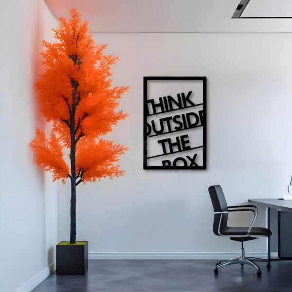 Think Outside the Box – Framed Motivation - Metal Wall Art