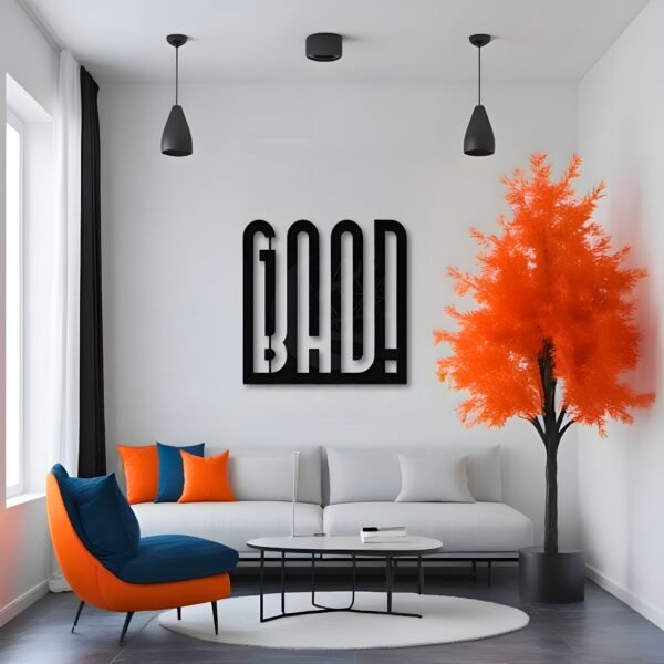 Good vs. Bad – A Visual Illusion - Metal Wall Art