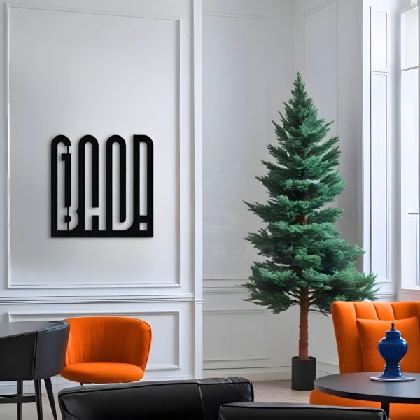 Good vs. Bad – A Visual Illusion - Metal Wall Art