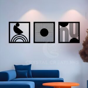 GEOMETRY MEETS ELEGANCE – Metal Wall Art