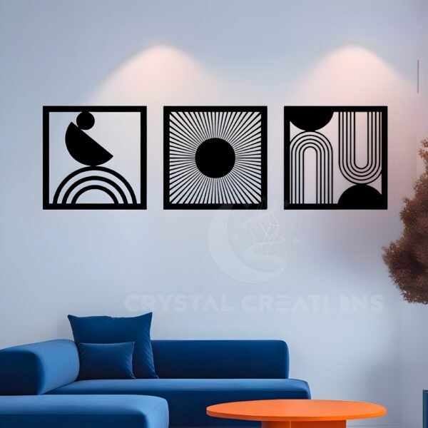 GEOMETRY MEETS ELEGANCE – Metal Wall Art