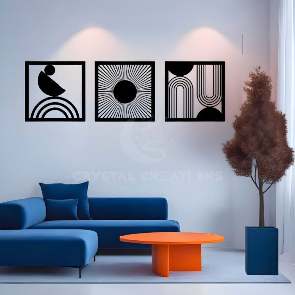 GEOMETRY MEETS ELEGANCE – Metal Wall Art