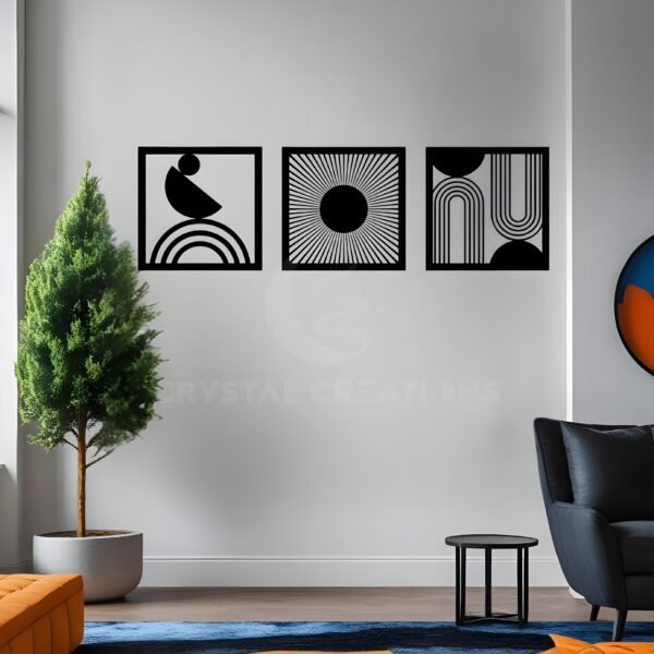 GEOMETRY MEETS ELEGANCE – Metal Wall Art