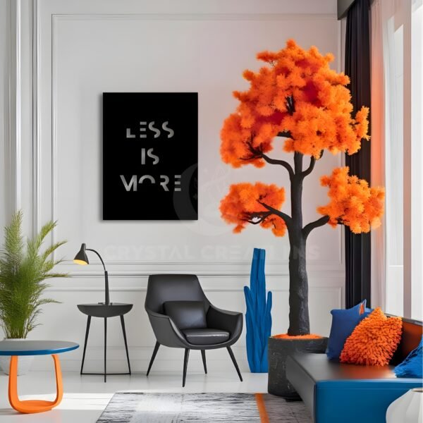 Speak Less. Impress More. Less Is More” – Metal Wall Art