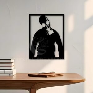 Gas Masked Hero – Urban Art Panel – Metal Wall Art