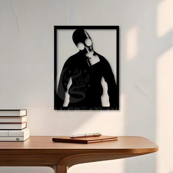 Gas Masked Hero – Urban Art Panel – Metal Wall Art