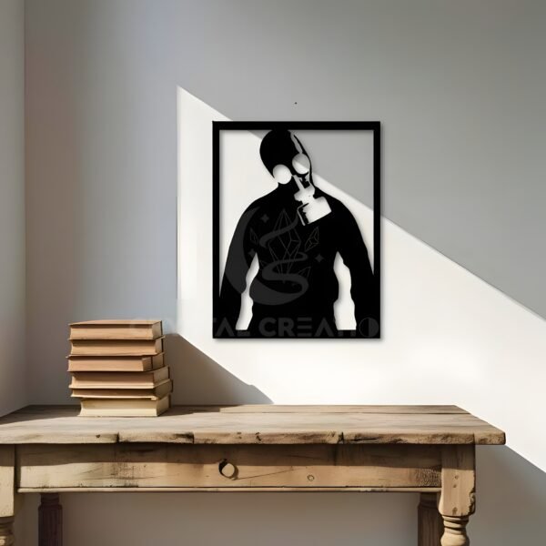 Gas Masked Hero – Urban Art Panel – Metal Wall Art