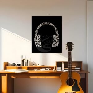 Beats & Vibes – Headphone Music Metal Wall Art