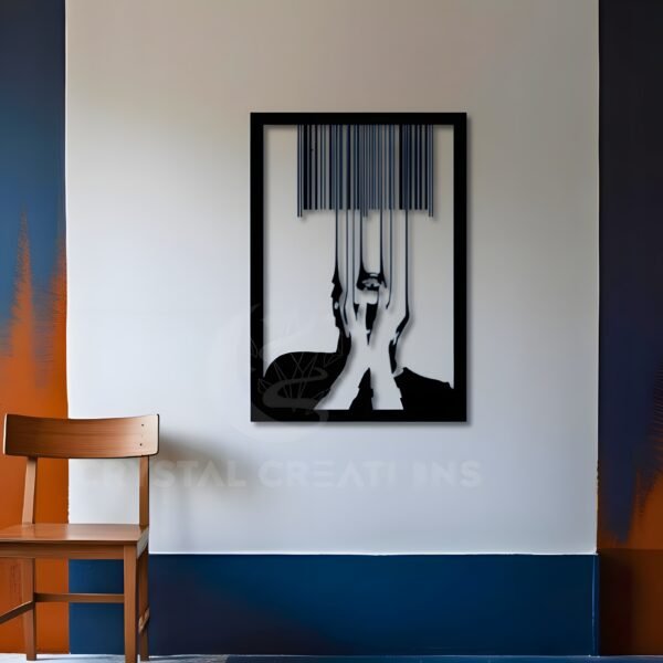 ANNOYED EXPRESSIVE FACE Identity Scan Metal Wall Art