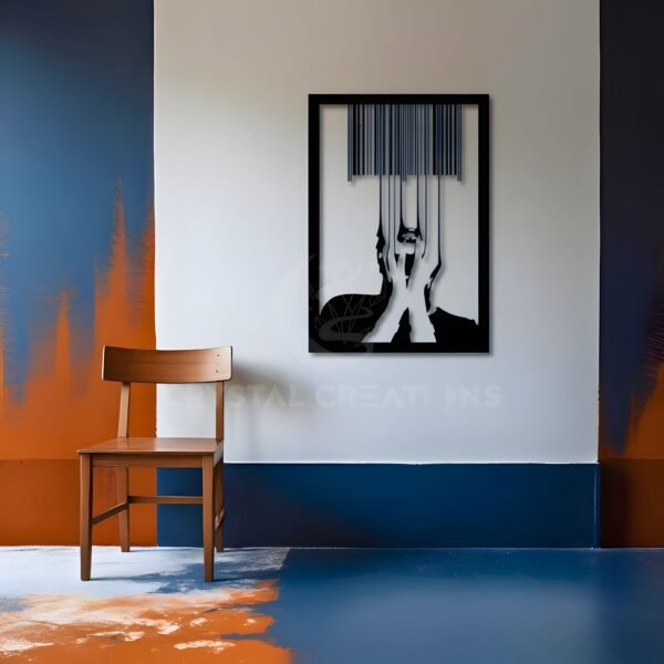 ANNOYED EXPRESSIVE FACE Identity Scan Metal Wall Art