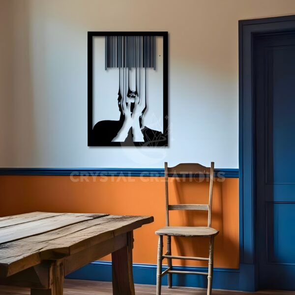 ANNOYED EXPRESSIVE FACE Identity Scan Metal Wall Art
