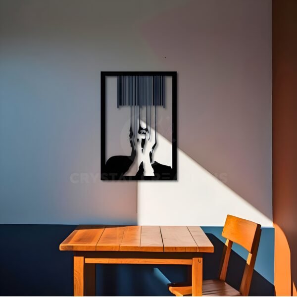 ANNOYED EXPRESSIVE FACE Identity Scan Metal Wall Art