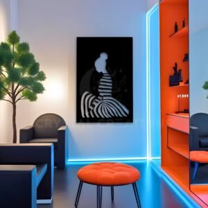 Feminine Rhythm – Curves and Shadows – Metal Wall Art