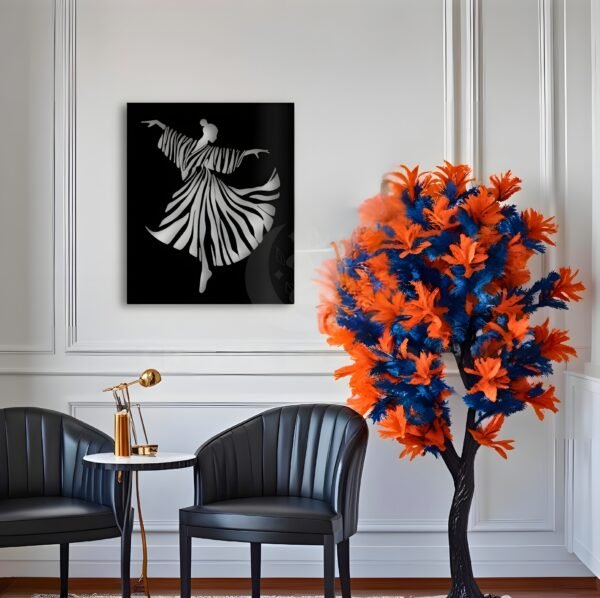 The Dancer's Flow – Grace in Motion – Metal Wall Art