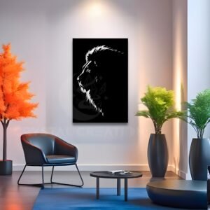 The Silent King – Majesty in Shadow – Metal Wall Art
