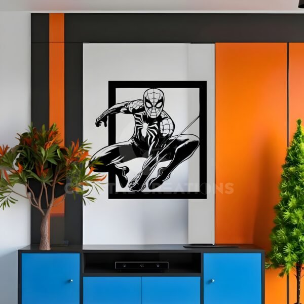 Spider-Man: Web Warrior in Action – Metal Wall Art