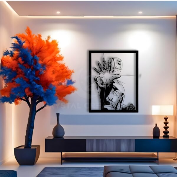 Stark Force – Iron Man Energy Blast Art – Metal Wall Art