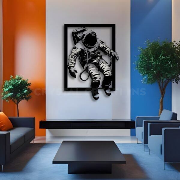 Zero Gravity – Astronaut Wall Frame – Metal Wall Art