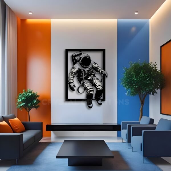 Zero Gravity – Astronaut Wall Frame – Metal Wall Art