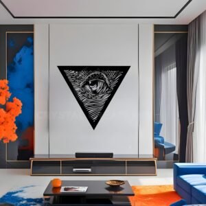 Eye of Perception – Triangle Vision Metal Wall Art