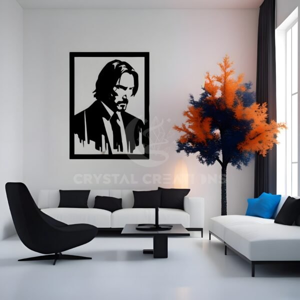 John Wick Inspired Metal Wall Art