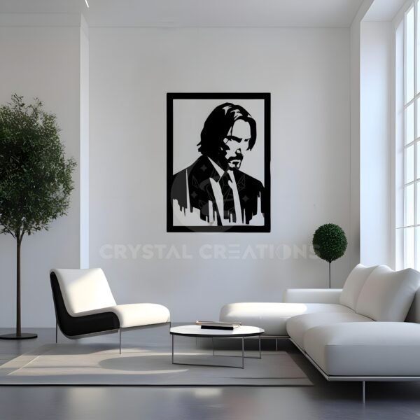John Wick Inspired Metal Wall Art