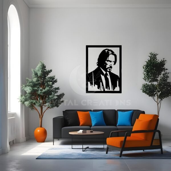 John Wick Inspired Metal Wall Art