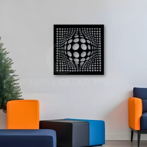 Illusion Pulse Orbital Vision – Metal Wall Art